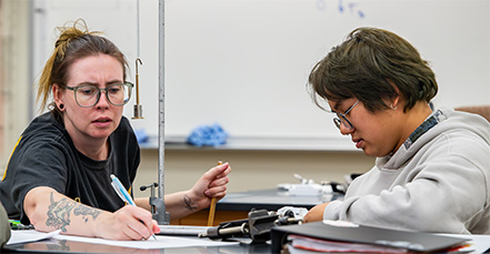 Students in class